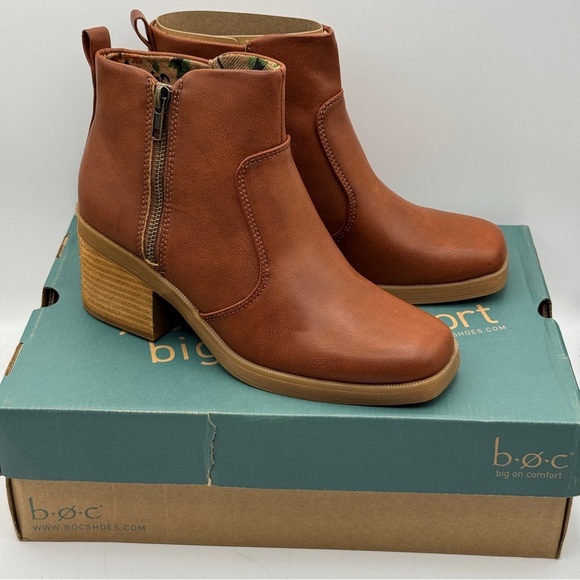 BOC Lexy Brown Ankle Boots Size 8M - Picture 1 of 8